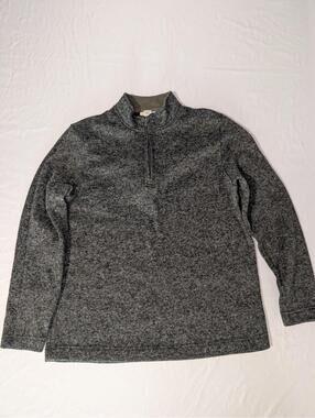 Aspen Men's 1/4 Zip Pullover Sweater Gray Marled Fleece Size XXL